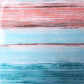 Striped table linen with textured blue and coral pink pattern, Premier Table Linens fabric design