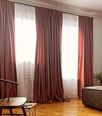Velvet Curtains With Top Rod Pockets - Premier Table Linens - PTL 